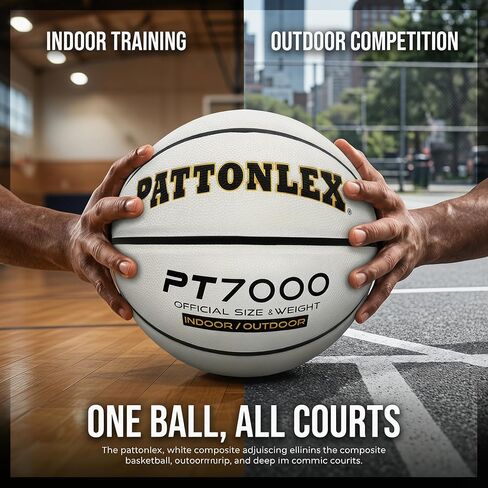 Basketball Ball – Official Size– Composite Leather Indoor/Outdoor Basketball for Men, Women & Girls, with Pump in Saudi Arabia
