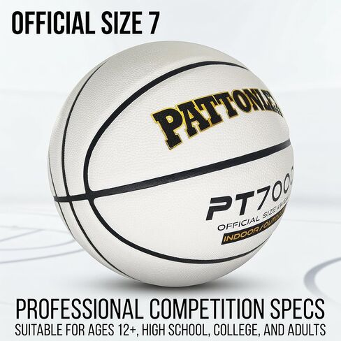Basketball Ball – Official Size– Composite Leather Indoor/Outdoor Basketball for Men, Women & Girls, with Pump in Saudi Arabia