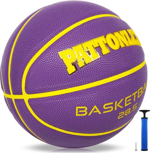 Basketball Ball – Official Size– Composite Leather Indoor/Outdoor Basketball for Men, Women & Girls, with Pump in Saudi Arabia
