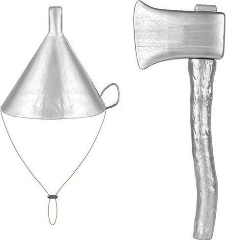 Tin Costume Accessories Set, Adjustable Silver Funnel Hat Halloween Party Dress up,Hat Set with Heart Clock Brooch Silvery Gloves for Adult Men for Cosplay Party in Saudi Arabia