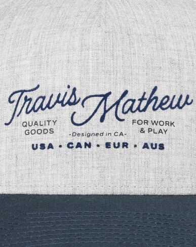 قبعة TravisMathew للرجال ذات الخطة المثالية باللون الرمادي المنقط مقاس واحد in Kuwait