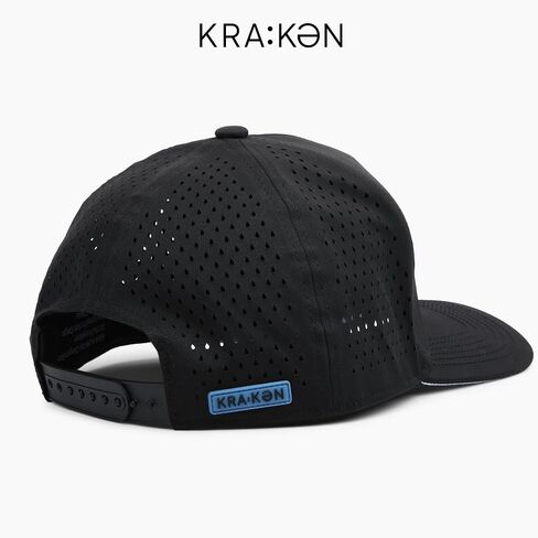 Dragonskin KRAKƏN Waterproof, Water Resistant Men's Snapback. Float Ready, Quick Dry and Water Ready. Black in Saudi Arabia