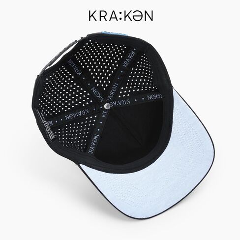 Dragonskin KRAKƏN Waterproof, Water Resistant Men's Snapback. Float Ready, Quick Dry and Water Ready. Black in Saudi Arabia