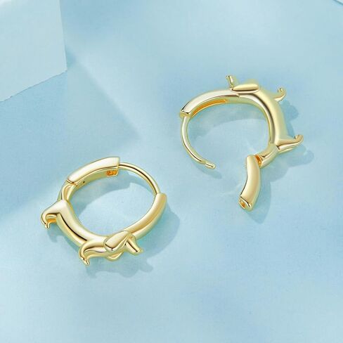 Dachshund Earrings, Dog Earrings, Hypoallergenic Animal Jewelry, Unique Dachshund Birthday Gifts for Women in Saudi Arabia