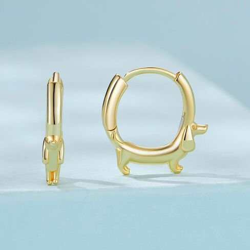 Dachshund Earrings, Dog Earrings, Hypoallergenic Animal Jewelry, Unique Dachshund Birthday Gifts for Women in Saudi Arabia