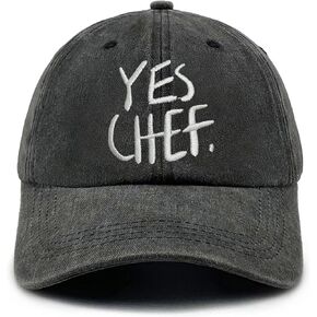 Chef Gifts for Men Women Funny Yes Chef Embroidered Baseball Cap in Saudi Arabia