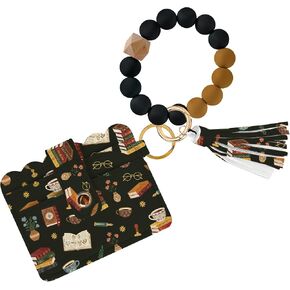 Wallet Keychain for Women, Silicone Bracelet Wristlet Wallet Credit Card RFID Holder in Saudi Arabia