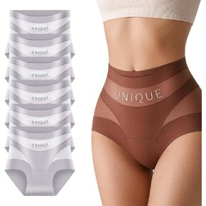 6 Pack Unique Underwear Tummy Control for Women, High-Waist Tummy Control Seamless Shaping Panties in Saudi Arabia