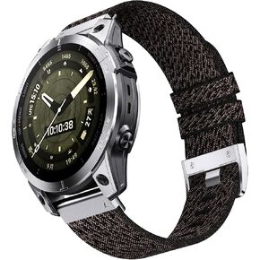 22mm Nylon Quick Fit Watch Band for Garmin Fenix 7/Fenix 6/Fenix 5/Fenix 8 47mm Watch Band for Garmin Watch Forerunner 965 955 935 945 745 Soft Strap for Men in Saudi Arabia