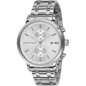 Roberto Marino RM4774 Men’s Luxury Wrist Watch, Black Stainless Steel Japanese Quartz, 43mm, 3 ATM Water Resistant, Black Dial, Elegant Dress Watches for Men in Saudi Arabia