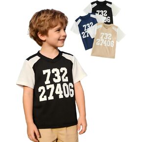 Boys Short Sleeve T-Shirts 3 Pack Casual Basic Tees Bundle Shirts for Fall Winter in Kuwait