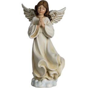 ShineOnAnegl 8.5 Inch Guardian Angel Figurine, Hand-Painted Resin Praying Angel Statue for Home Decor, Inspirational Godmother, Sister, Birthday and Wedding Gifts in Saudi Arabia