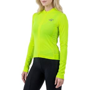 Women's & Junior's Reflective Cycling Jersey, Slim Fit Long Sleeve Bike Top, Safety Quick-Dry Full Zipper Road Riding Shirt in Saudi Arabia