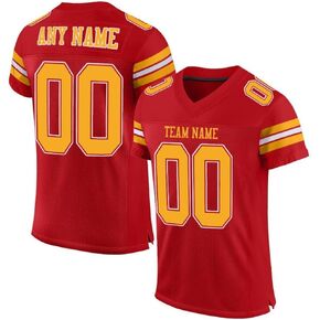 Custom Men Women Youth Kid Blank Football Jersey, Uniform Athletic Sports Shirt Personalized Printed Name Number in Kuwait