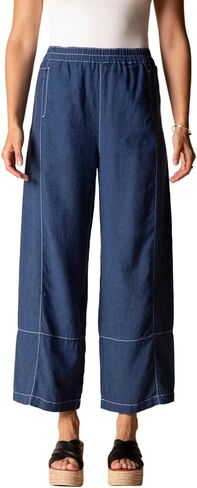 Habitat Women's Linen Seamed Crop Pant - 41577 in Saudi Arabia