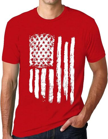 Men's American Flag Shirts Independence Day Short Sleeve Graphic T-Shirt 4th of July Tee Tops in Saudi Arabia