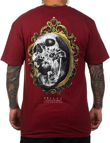 تي شيرت Sullen Men's Mirrors Artist Series Tattoo Lifestyle Graphic من القطن الفاخر بأكمام قصيرة in Kuwait