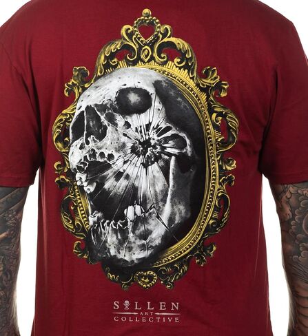 تي شيرت Sullen Men's Mirrors Artist Series Tattoo Lifestyle Graphic من القطن الفاخر بأكمام قصيرة in Kuwait