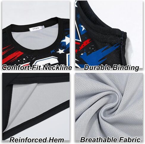 4th of July Tank Top Men, Patriotic American Flag USA Sleeveless Shirt, Soft Breathable Muscle Casual Apparel in Saudi Arabia