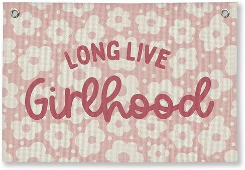 Girls Nursery Decor, Thank Heaven for Little Girls Linen Banner, Toddler Girl Room Decor, Pink Baby Shower Decoration Gift, Baby Girl Room Decoration 30x20 inchs in Saudi Arabia