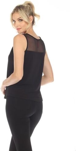 IC Collection Mesh Shoulder Sleeveless Top in Saudi Arabia