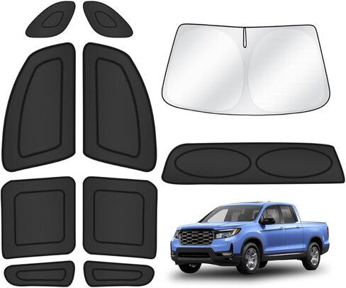 T TGBROS Privacy Sunshade Custom Fit for 2019-2020 Hyundai Santa Fe Accessories Windshield Rear Side Window Full Set Car Sun Shades Blocks UV Rays Keeps Your Vehicle Cool Foldable 8PCS in Kuwait