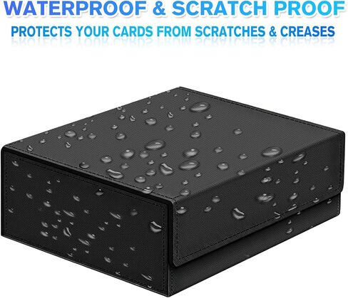 صندوق تخزين بطاقات التداول لبطاقات MTG ، 1800+ PU Leather Card Deck Box ، مغناطيسي بطاقة Deck Deck Cask حامل بطاقة مربع يناسب بطاقات الألعاب الرياضية in Kuwait