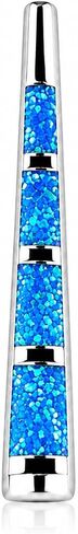 Blue Fire Opal Dangle Earrings in Kuwait