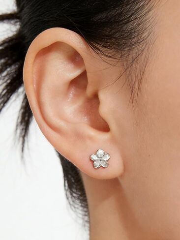 925 Sterling Silver Stud Earrings for Women Hypoallergenic Tiny Daisy Earrings Small Flower Earrings Stud Cute Jewelry in Saudi Arabia