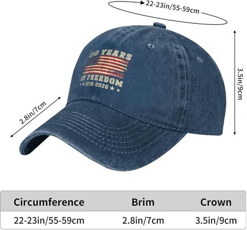 USA 250th Anniversary Sun Hats Black Adjustable Hats Men Women Hat Sports Truck Spoof Cap. in Kuwait