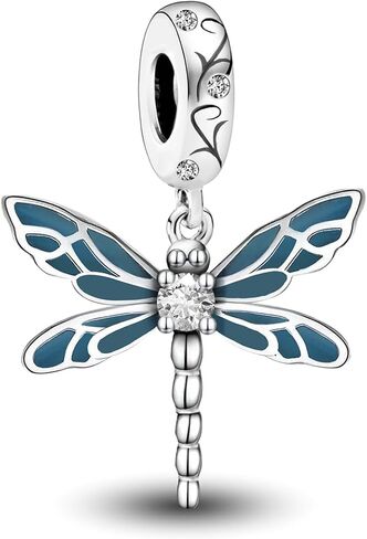 1pc 925 Silver Silver Charm Fashionable Dragonfly for Women Bracelets Bangles DIY And Daily Outfit Matching Jewelry Decoration For Women Gift For Mom in Kuwait