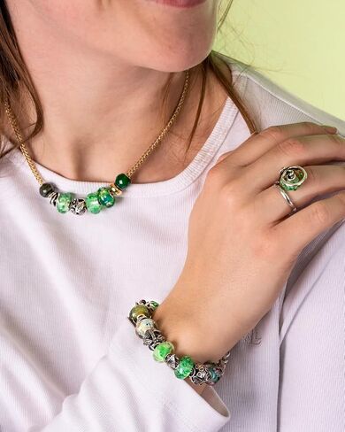 TROLLBEADS Magic Bean Bead - A Symbol of Growth and Potential | Authentic Brand Charm | Glass | Hope & New Beginnings Collection | Designed by Tenzin Phuntsok & Kalden Chophel in Saudi Arabia