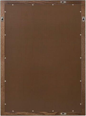 ARIEL Rectangular Wooden Mirror 24" x 32" in Brown Oak, Flexible Horizontal/Vertical Hanging for Bathroom, Vanity, Entryway & Living Room Decor, Farmhouse Style in Saudi Arabia