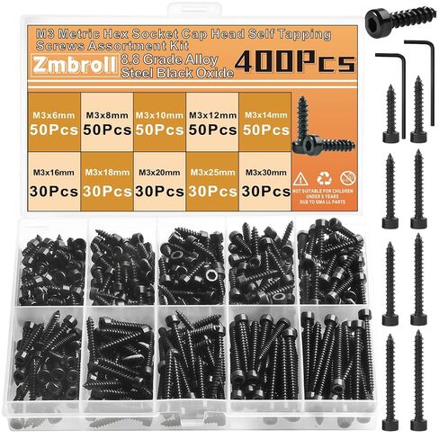 غطاء رأس مقبس Hex Cap Self Septing Smaps M4x8/10/12/14/16/18/10/20/25/35 ملم. in Kuwait