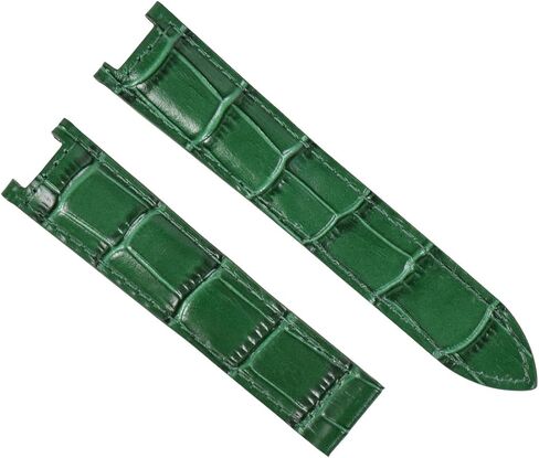 Ewatchparts 20MM LEATHER STRAP BAND FOR 38MM CARTIER PASHA 1032 1352 2113 GREEN TOP QUALITY in Saudi Arabia