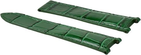 Ewatchparts 20MM LEATHER STRAP BAND FOR 38MM CARTIER PASHA 1032 1352 2113 GREEN TOP QUALITY in Saudi Arabia