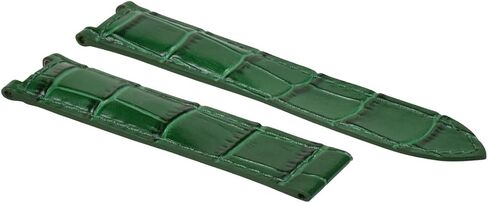 Ewatchparts 20MM LEATHER STRAP BAND FOR 38MM CARTIER PASHA 1032 1352 2113 GREEN TOP QUALITY in Saudi Arabia