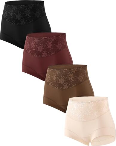 Maternity Seamless Underwear High Waisted Postpartum Briefs Lace Full Coverage No Show Panties Soft Stretchy Briefs in Saudi Arabia