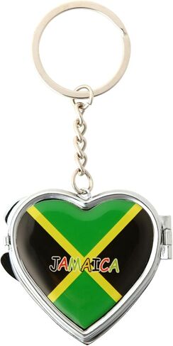 SandT Collection Country Heart Mirror Keychain Souvenir in Kuwait