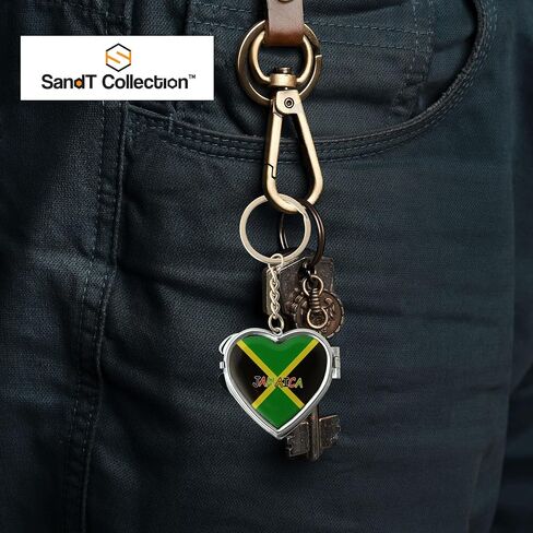 SandT Collection Country Heart Mirror Keychain Souvenir in Kuwait