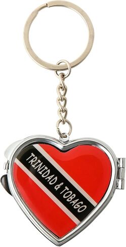SandT Collection Country Heart Mirror Keychain Souvenir in Kuwait