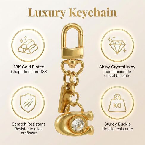 Golden Bag Charms C for Handbags, Purse Charms with Letter C Initia, Unique Keychain Accessories for Women in Saudi Arabia