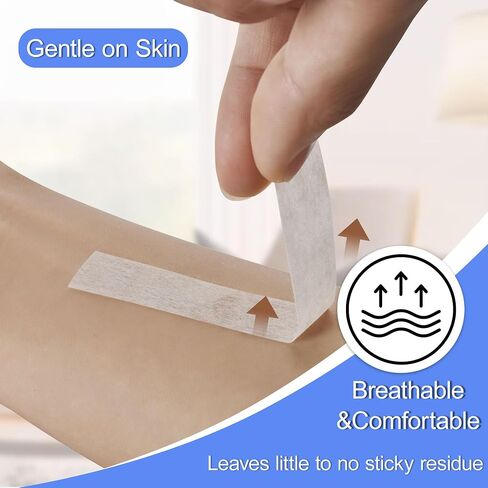2 Rolls Medical Paper Tape with Dispenser, 1 Inch x 10 Yards,Microporous Surgical Paper Tape for Skin, Dressings, Wound First Aid Tape(White) in Saudi Arabia