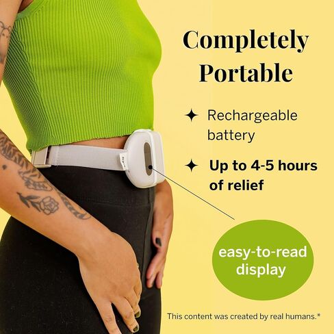 Pixie Rechargeable Heating Pad – Cordless Warming Belt with Adjustable Heat & Vibration Modes, Soft Wearable Heat Wrap for Everyday Comfort, Portable & Rechargeable in Saudi Arabia