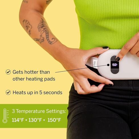 Pixie Rechargeable Heating Pad – Cordless Warming Belt with Adjustable Heat & Vibration Modes, Soft Wearable Heat Wrap for Everyday Comfort, Portable & Rechargeable in Saudi Arabia