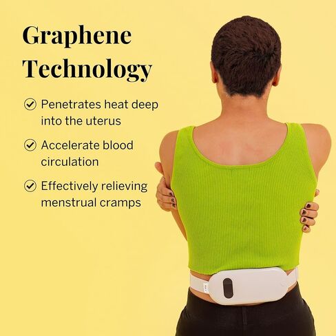 Pixie Rechargeable Heating Pad – Cordless Warming Belt with Adjustable Heat & Vibration Modes, Soft Wearable Heat Wrap for Everyday Comfort, Portable & Rechargeable in Saudi Arabia