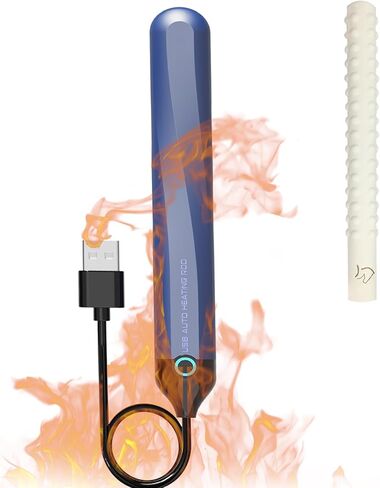 USB Auto Heating Stick Heating Rod Warming Stick【42℃ Quick Heating/Auto Temperature Regulation】 Drying Rod Diatomite Absorbent Stick 2-Piece Set in Kuwait
