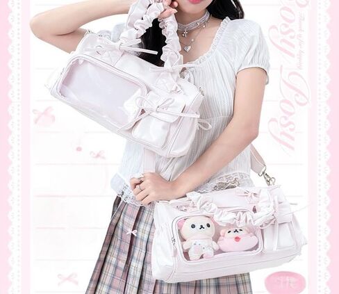 حقيبة كتف Itabag Kawaii اللطيفة - حقيبة Y2k Ita Coquette Balletcore Preppy حقيبة كروس عصرية حقيبة حمل Harajuku in Kuwait