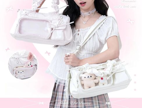 حقيبة كتف Itabag Kawaii اللطيفة - حقيبة Y2k Ita Coquette Balletcore Preppy حقيبة كروس عصرية حقيبة حمل Harajuku in Kuwait