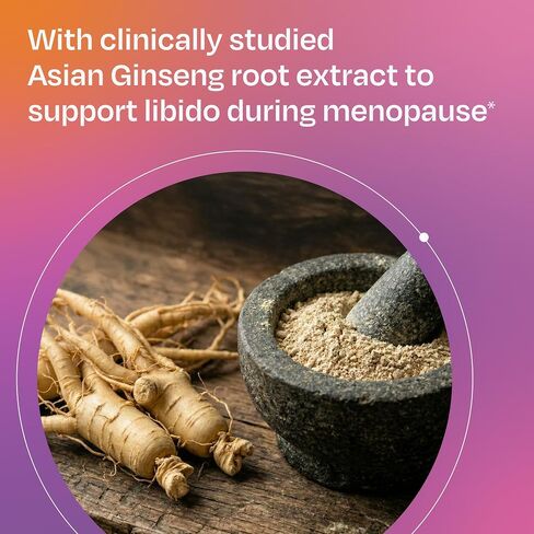 Amberen Libido Spark Menopause Support Supplement for Women —Supports Intimate Wellness with Asian Ginseng Root Extract, Hormone-Free, Soy-Free, 60 Capsules, 30-Day Supply in Saudi Arabia